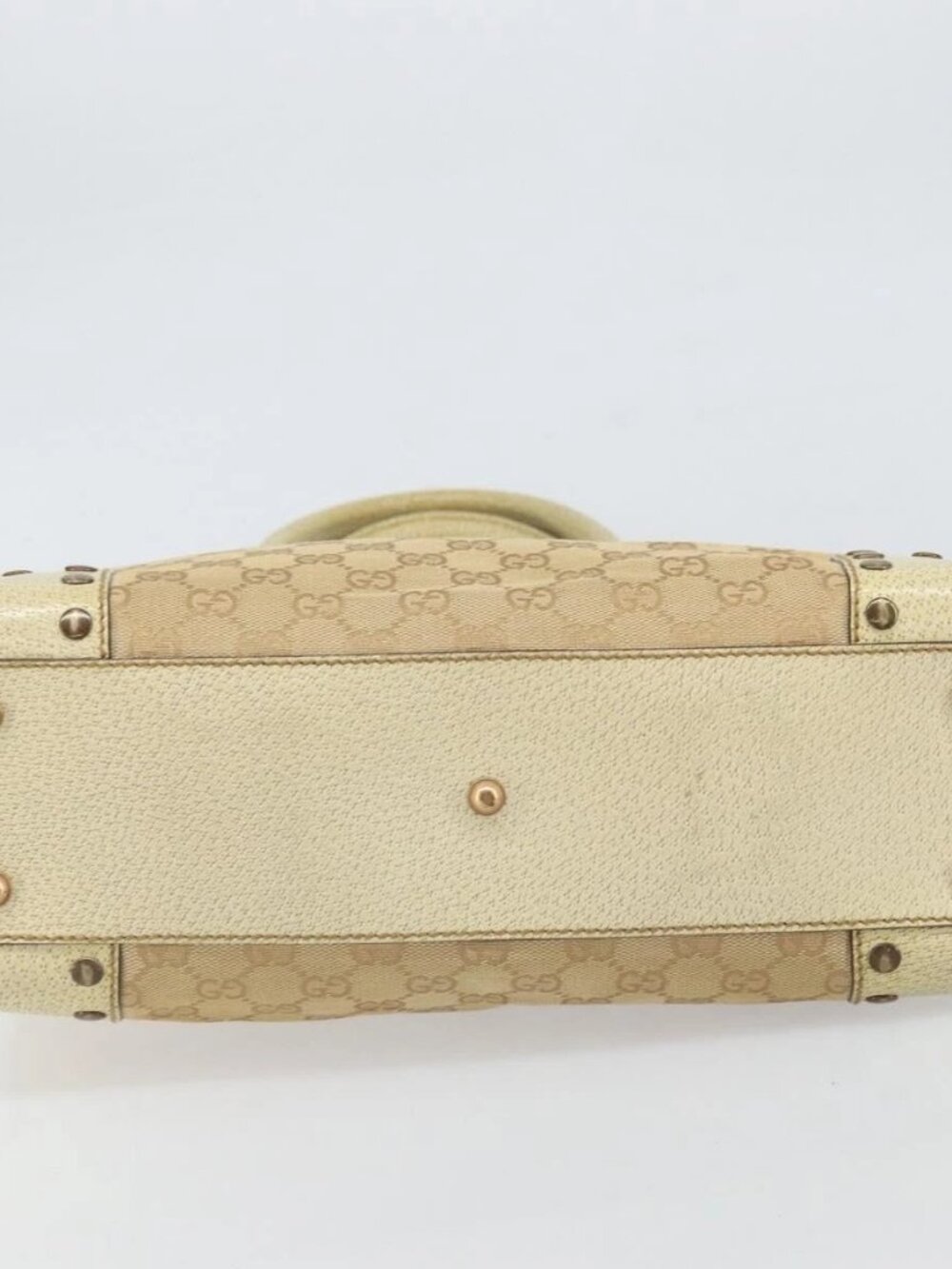 GUCCI GG Canvas Tote Bag Beige Gold 124261 Auth ep13162 - Picture 7 of 16